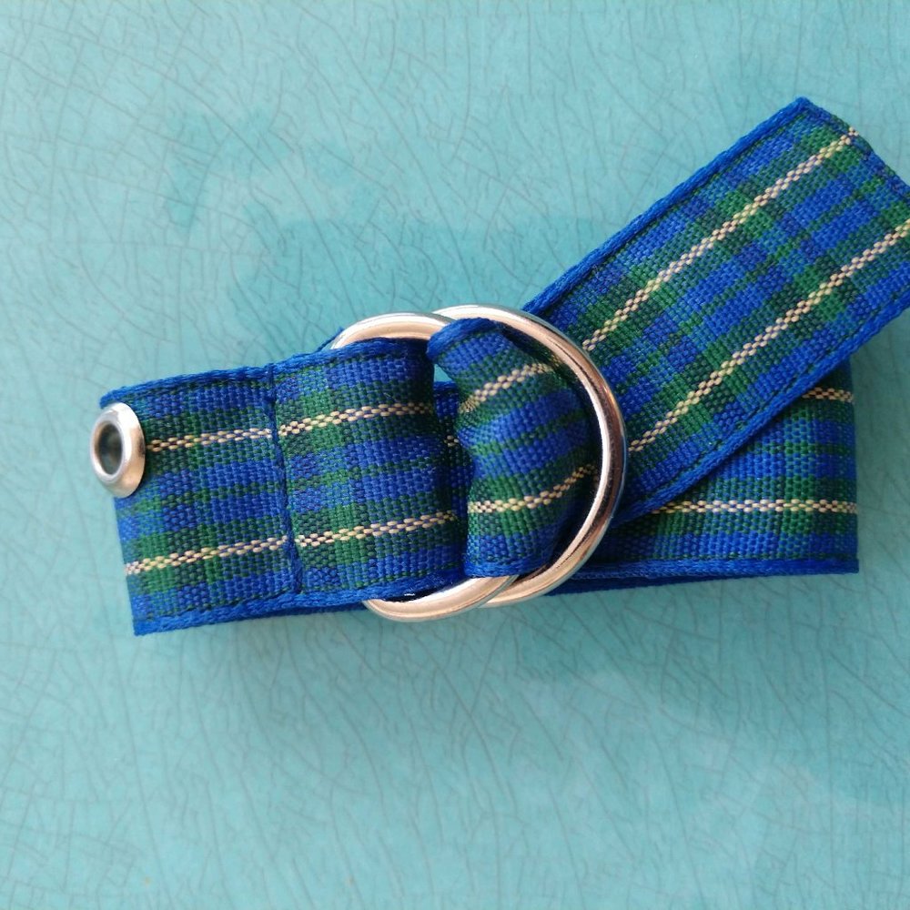 Tartan Plaid Nylon Grosgrain Ribbon Bracelet